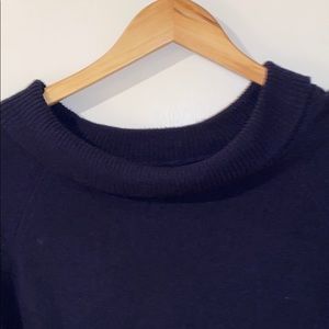 J. Crew Black Cashmere Mock Neck Sweater